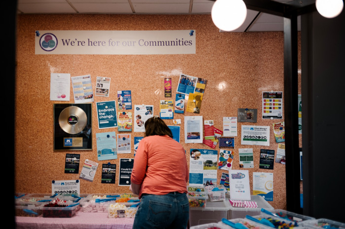 Community board at Skipton Head Office