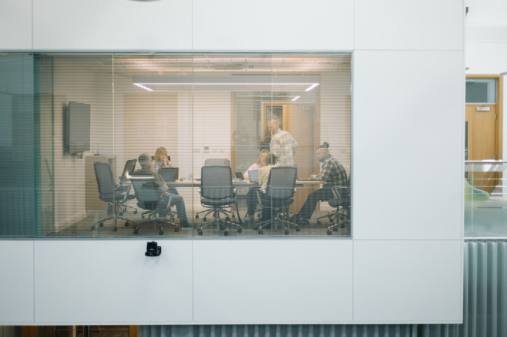 Internal view of Skipton meeting from at Skipton Head Office.